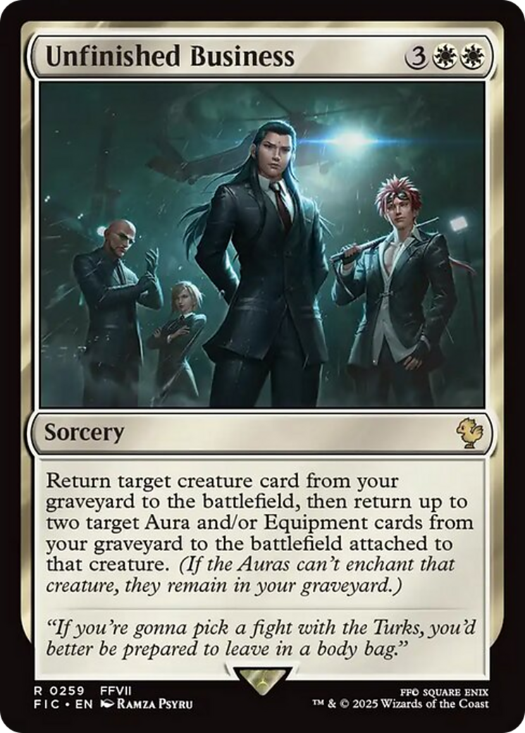 Unfinished Business [FINAL FANTASY Commander] - Magic: The Gathering - Card Brawlers | Quebec | Canada |