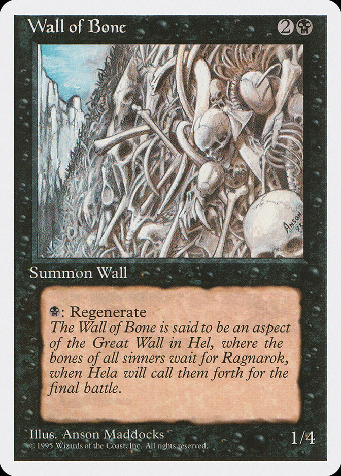 Wall of Bone [Fourth Edition] - Magic: The Gathering - Card Brawlers | Quebec | Canada |