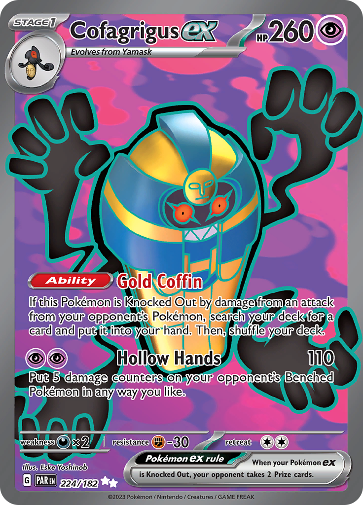 Cofagrigus ex (224/182) [Scarlet & Violet: Paradox Rift] - Pokémon - Card Brawlers | Quebec | Canada |