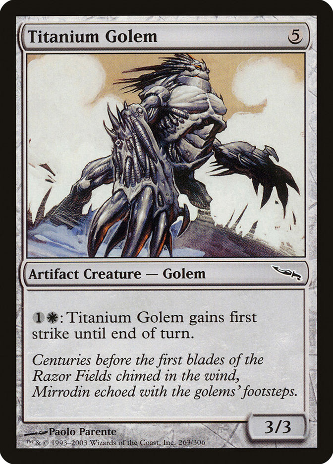 Titanium Golem [Mirrodin] - Magic: The Gathering - Card Brawlers | Quebec | Canada |
