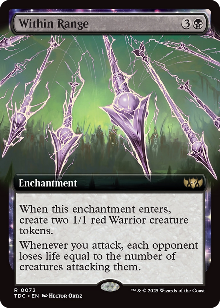 Within Range (Extended Art) [Tarkir: Dragonstorm Commander] - Magic: The Gathering - Card Brawlers | Quebec | Canada |