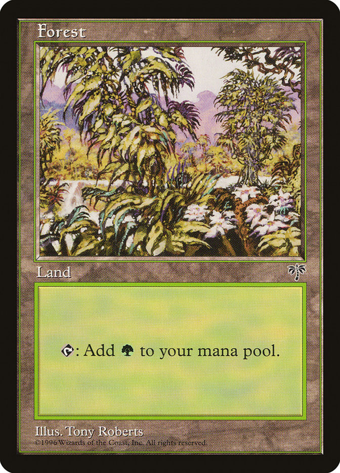 Forest (Open Flowers Bottom Right) [Mirage] - Magic: The Gathering - Card Brawlers | Quebec | Canada |