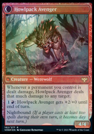 Ill-Tempered Loner // Howlpack Avenger [Innistrad: Crimson Vow Prerelease Promos] - Magic: The Gathering - Card Brawlers | Quebec | Canada |