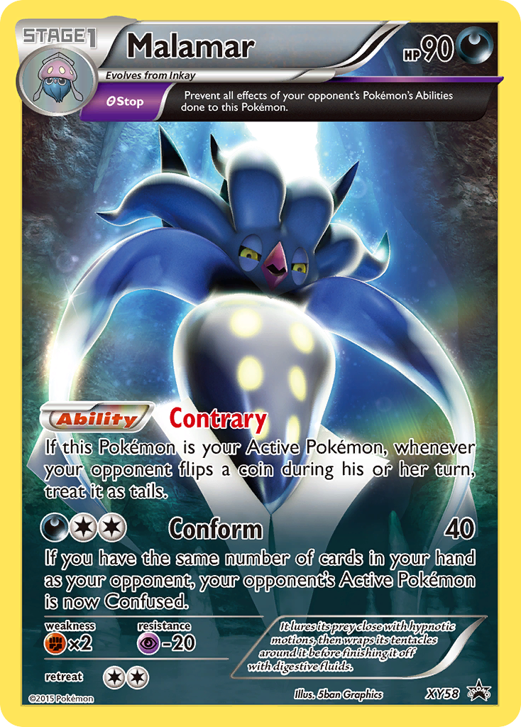Malamar (XY58) [XY: Black Star Promos] - Pokémon - Card Brawlers | Quebec | Canada |