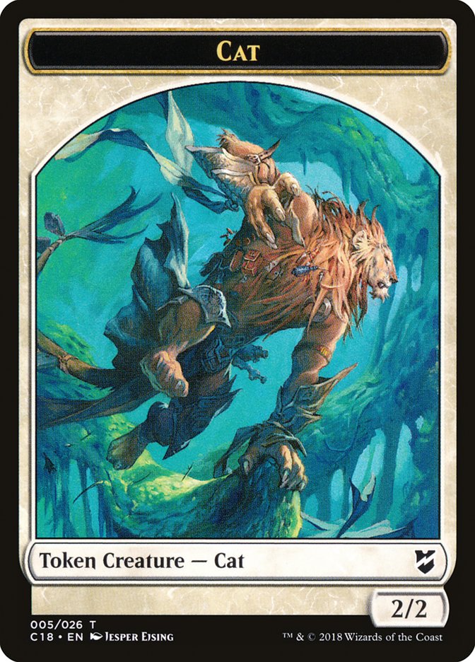 Angel // Cat Double-Sided Token [Commander 2018 Tokens] - Magic: The Gathering - Card Brawlers | Quebec | Canada |