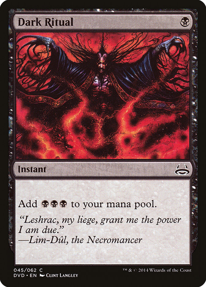 Dark Ritual (Divine vs. Demonic) [Duel Decks Anthology] - Magic: The Gathering - Card Brawlers | Quebec | Canada |