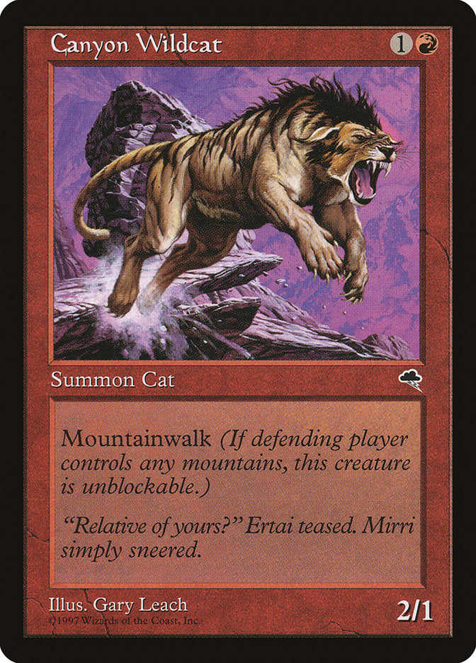 Canyon Wildcat [Tempest] - Magic: The Gathering - Card Brawlers | Quebec | Canada |