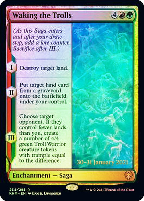 Waking the Trolls [Kaldheim Prerelease Promos] - Magic: The Gathering - Card Brawlers | Quebec | Canada |