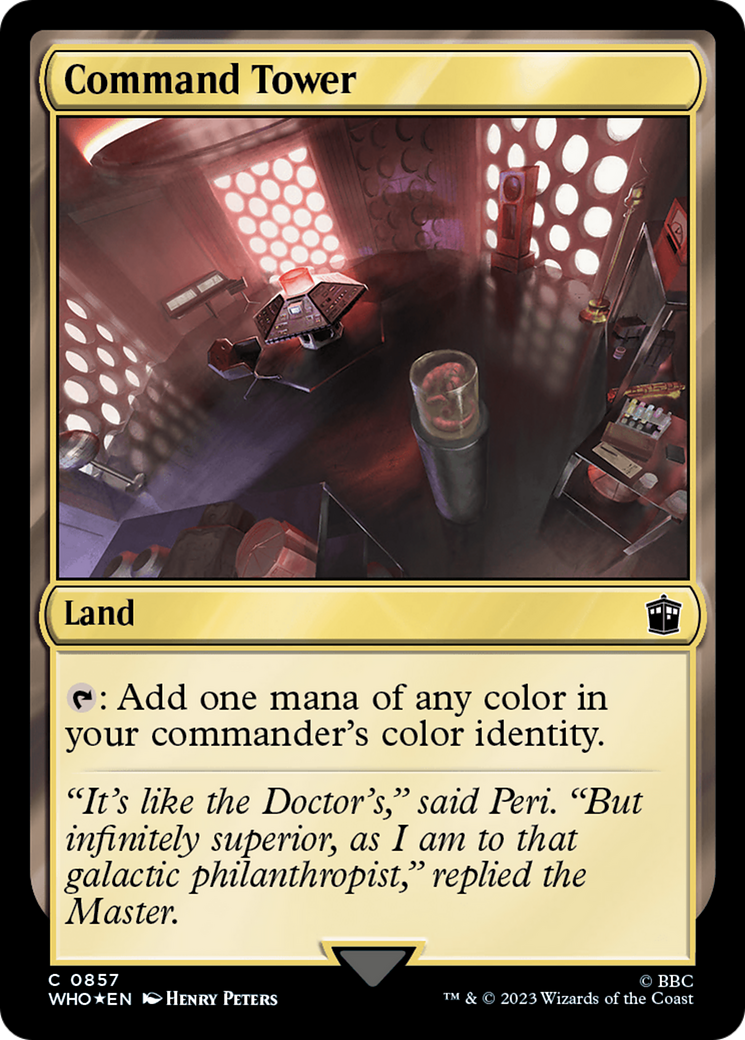 Command Tower (0857) (Surge Foil) [Doctor Who] - Magic: The Gathering - Card Brawlers | Quebec | Canada |