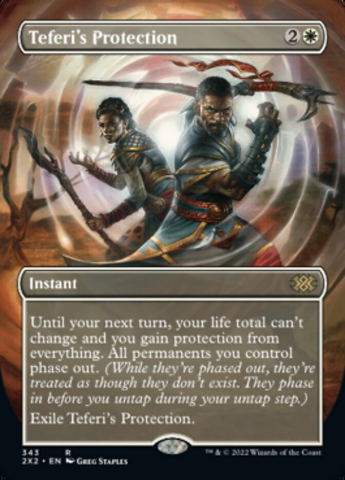 Teferi's Protection (Borderless Alternate Art) [Double Masters 2022] - Magic: The Gathering - Card Brawlers | Quebec | Canada |