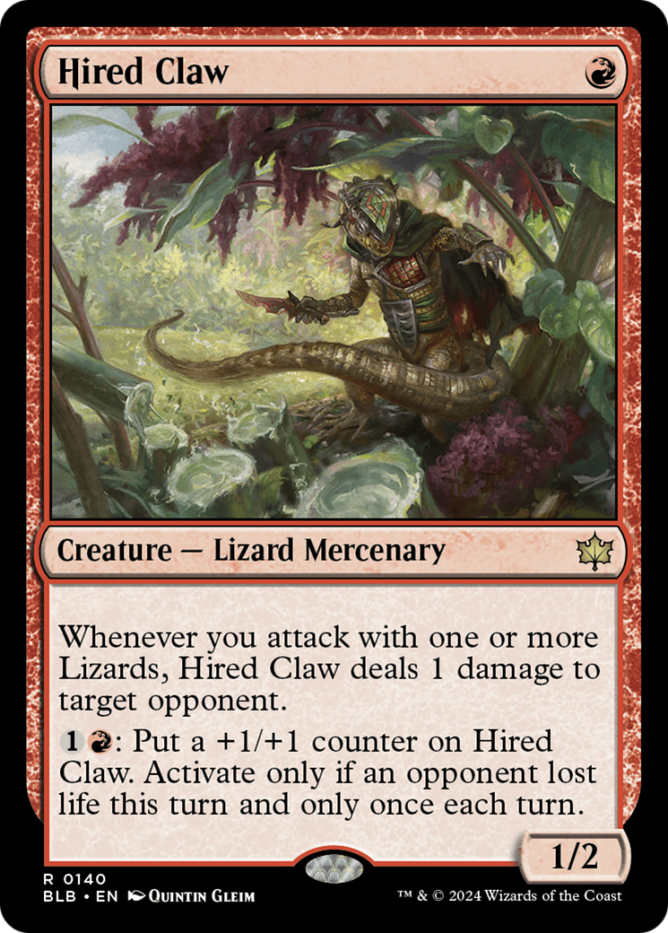 Hired Claw [Bloomburrow] - Magic: The Gathering - Card Brawlers | Quebec | Canada |
