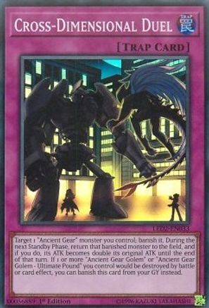 Cross-Dimensional Duel [LED2-EN033] Super Rare - Yu-Gi-Oh! - Card Brawlers | Quebec | Canada |