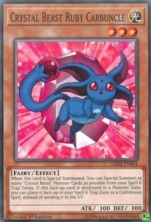 Crystal Beast Ruby Carbuncle [LED2-EN041] Common - Yu-Gi-Oh! - Card Brawlers | Quebec | Canada |