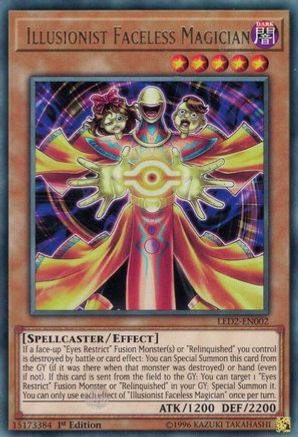 Illusionist Faceless Magician [LED2-EN002] Rare - Yu-Gi-Oh! - Card Brawlers | Quebec | Canada |