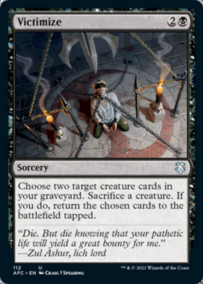 Victimize [Dungeons & Dragons: Adventures in the Forgotten Realms Commander] - Magic: The Gathering - Card Brawlers | Quebec | Canada |