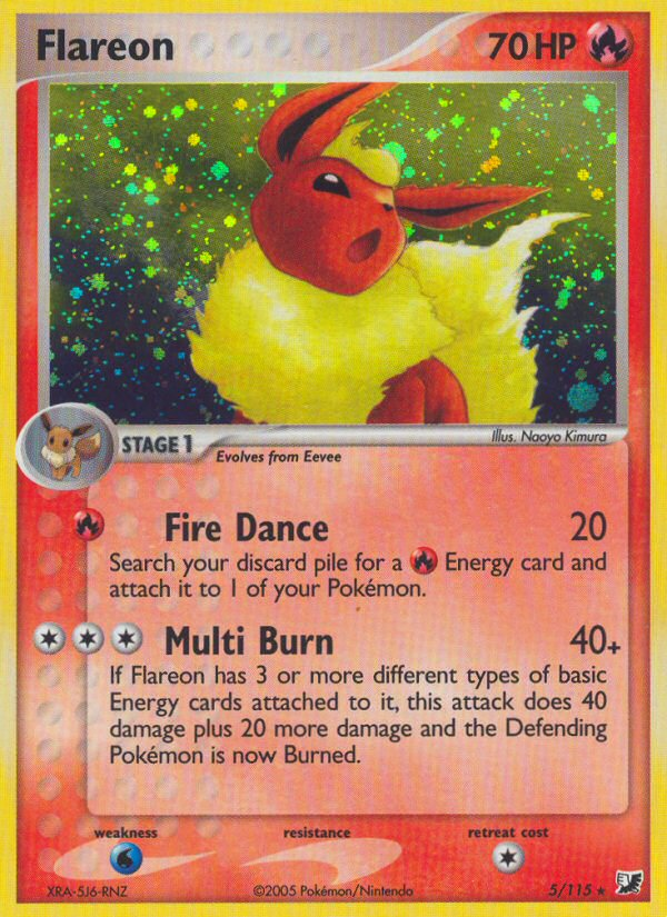 Flareon (5/115) [EX: Unseen Forces] - Pokémon - Card Brawlers | Quebec | Canada |