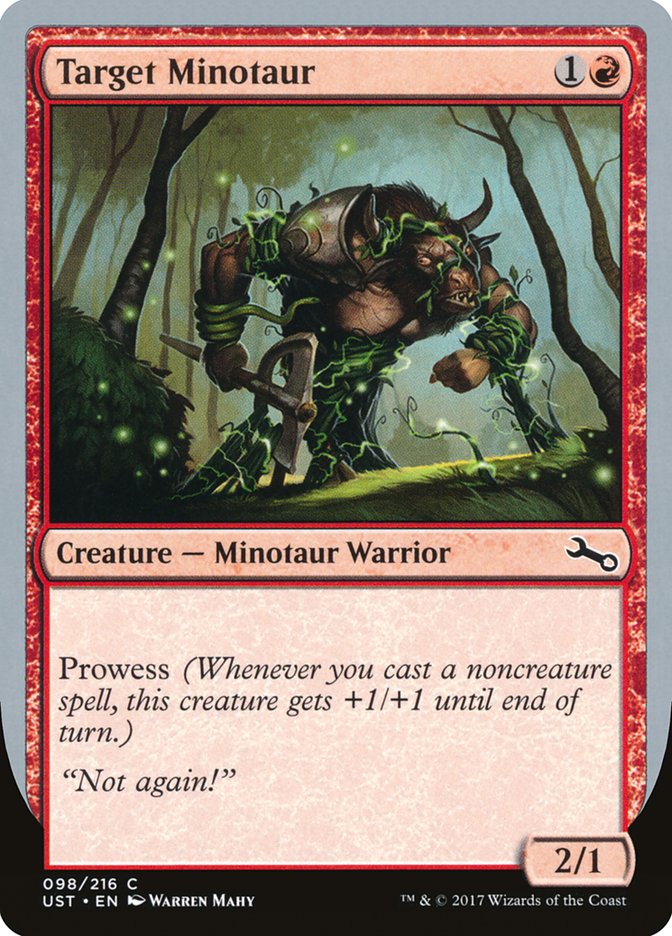 Target Minotaur (Vine Art) [Unstable] - Magic: The Gathering - Card Brawlers | Quebec | Canada |