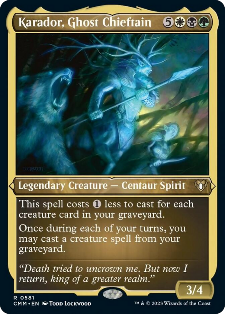 Karador, Ghost Chieftain (Foil Etched) [Commander Masters] - Magic: The Gathering - Card Brawlers | Quebec | Canada |