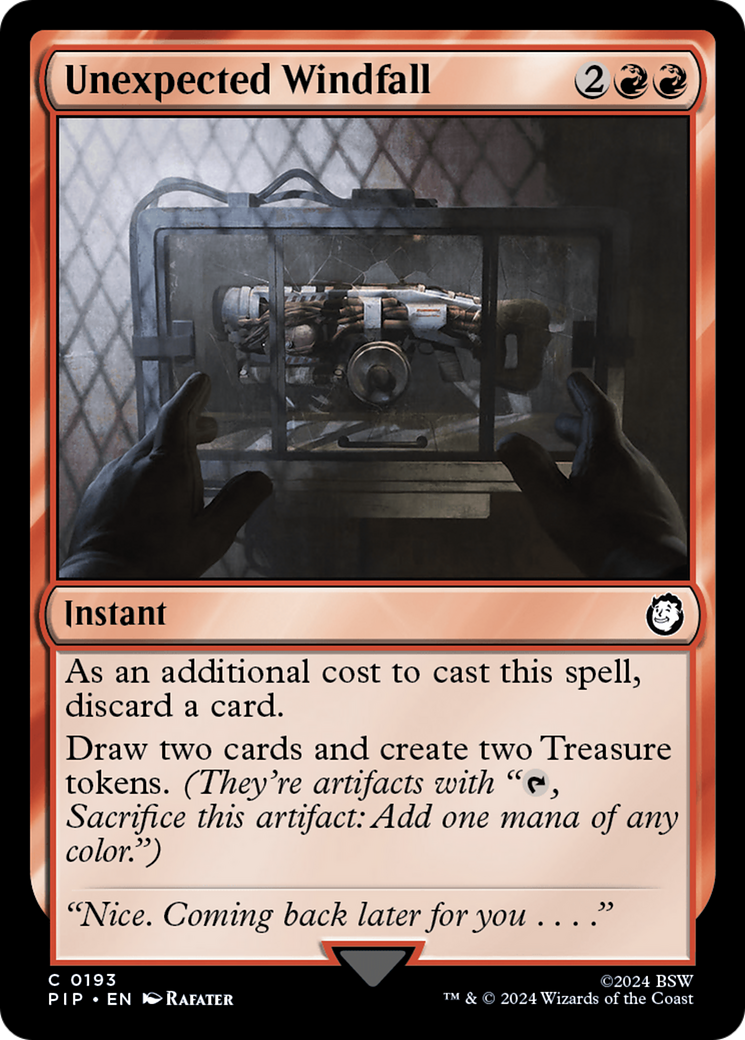 Unexpected Windfall [Fallout] - Magic: The Gathering - Card Brawlers | Quebec | Canada |