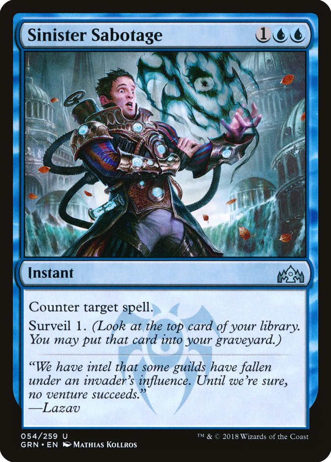 Sinister Sabotage [Guilds of Ravnica] - Magic: The Gathering - Card Brawlers | Quebec | Canada |