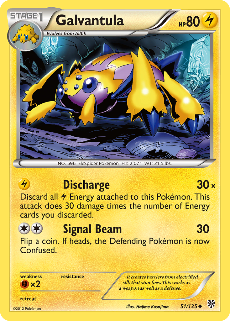 Galvantula (51/135) [Black & White: Plasma Storm] - Pokémon - Card Brawlers | Quebec | Canada |