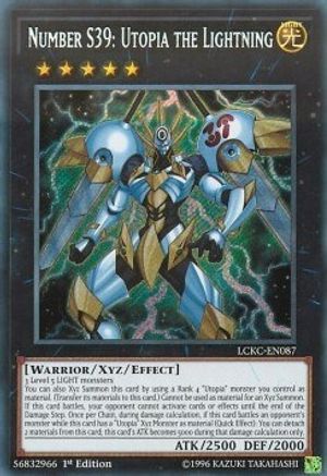 Number S39: Utopia the Lightning [LCKC-EN087] Secret Rare - Yu-Gi-Oh! - Card Brawlers | Quebec | Canada |