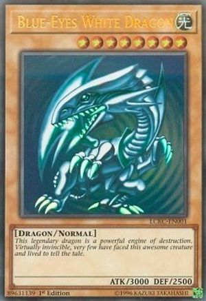 Blue-Eyes White Dragon (Version 2) [LCKC-EN001] Ultra Rare - Yu-Gi-Oh! - Card Brawlers | Quebec | Canada |