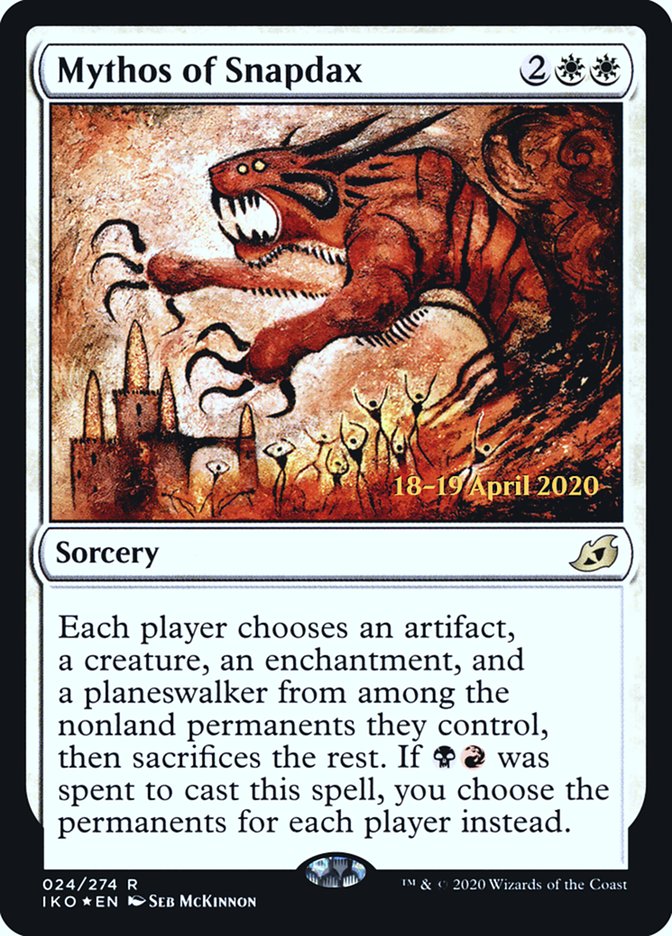Mythos of Snapdax [Ikoria: Lair of Behemoths Prerelease Promos] - Magic: The Gathering - Card Brawlers | Quebec | Canada |