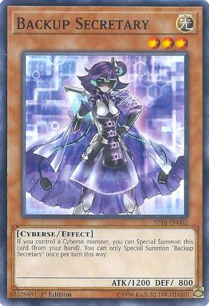Backup Secretary [SP18-EN002] Common - Yu-Gi-Oh! - Card Brawlers | Quebec | Canada |
