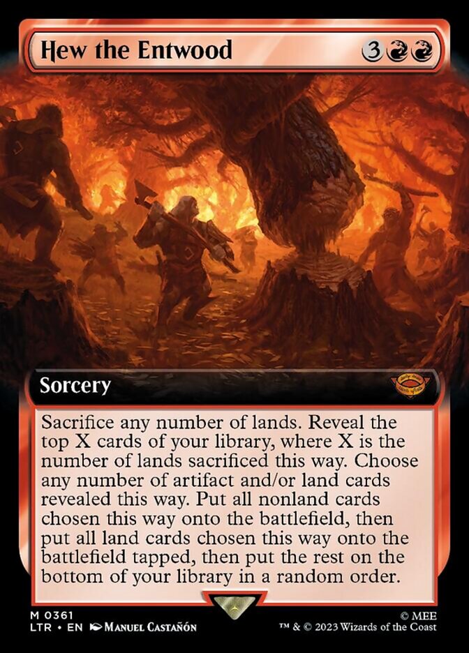 Hew the Entwood (Extended Art) [The Lord of the Rings: Tales of Middle-Earth] - Magic: The Gathering - Card Brawlers | Quebec | Canada |