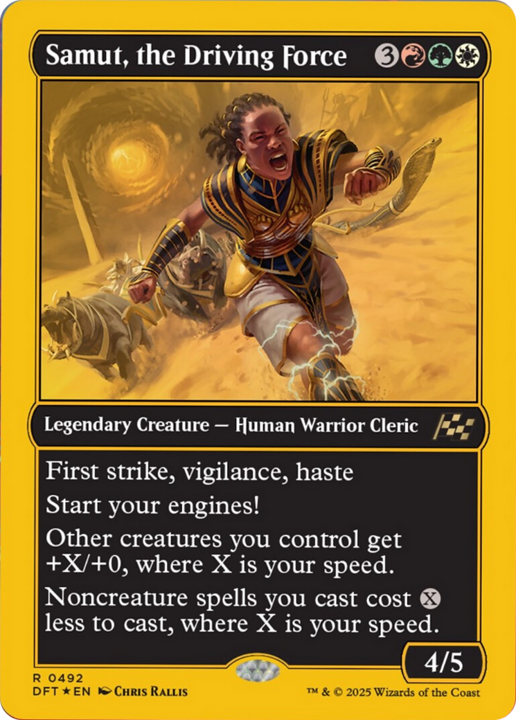 Samut, the Driving Force (First-Place Foil) [Aetherdrift] - Magic: The Gathering - Card Brawlers | Quebec | Canada |