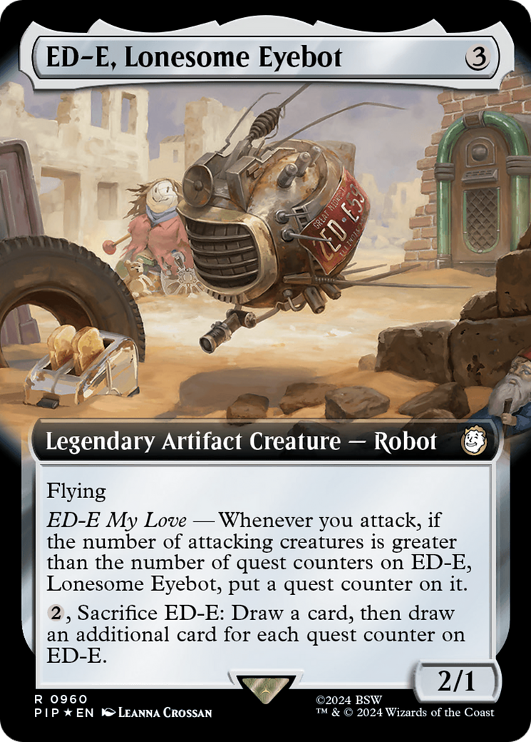 ED-E, Lonesome Eyebot (Extended Art) (Surge Foil) [Fallout] - Magic: The Gathering - Card Brawlers | Quebec | Canada |
