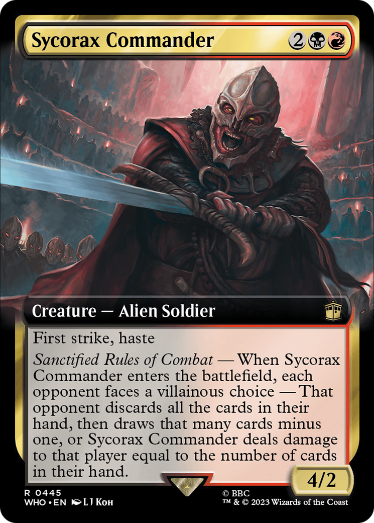 Sycorax Commander (Extended Art) [Doctor Who] - Magic: The Gathering - Card Brawlers | Quebec | Canada |