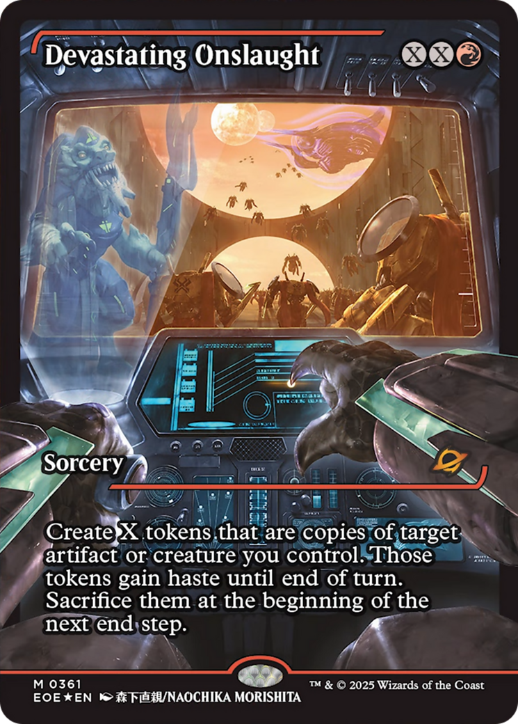 Devastating Onslaught (0361) (Showcase) [Edge of Eternities] - Magic: The Gathering - Card Brawlers | Quebec | Canada |