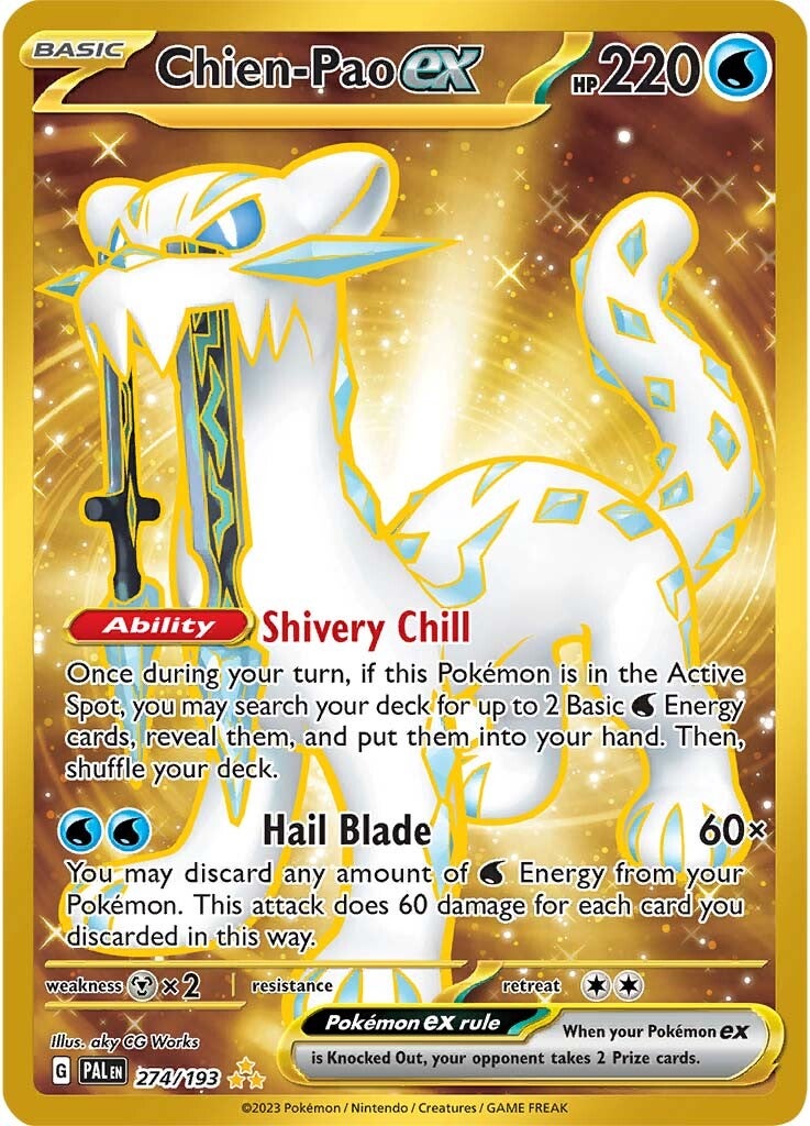 Chien-Pao ex (274/193) [Scarlet & Violet: Paldea Evolved] - Pokémon - Card Brawlers | Quebec | Canada |