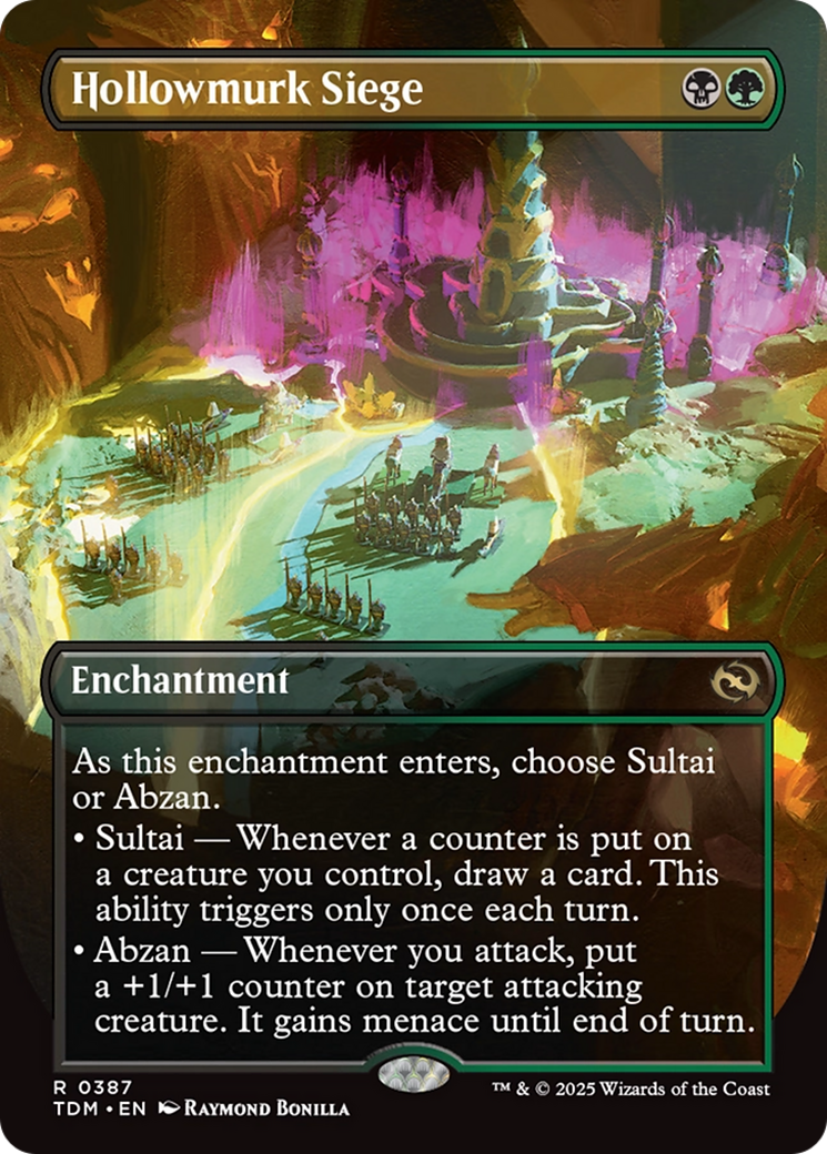 Hollowmurk Siege (Borderless) [Tarkir: Dragonstorm] - Magic: The Gathering - Card Brawlers | Quebec | Canada |