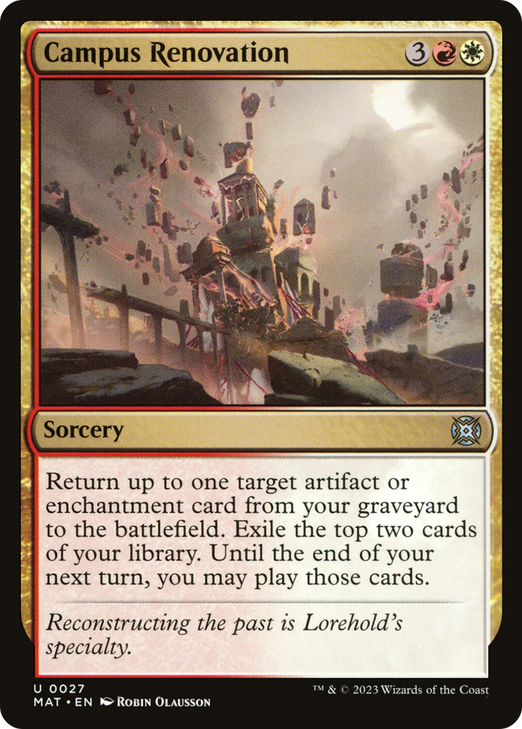Campus Renovation [March of the Machine: The Aftermath] - Magic: The Gathering - Card Brawlers | Quebec | Canada |