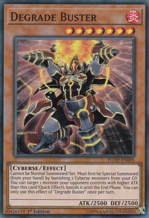 Degrade Buster [FLOD-EN005] Super Rare - Yu-Gi-Oh! - Card Brawlers | Quebec | Canada |
