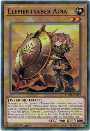 Elementsaber Aina [FLOD-EN019] Common - Yu-Gi-Oh! - Card Brawlers | Quebec | Canada |
