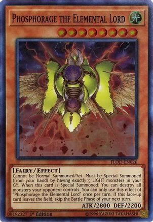 Phosphorage the Elemental Lord [FLOD-EN026] Super Rare - Yu-Gi-Oh! - Card Brawlers | Quebec | Canada |