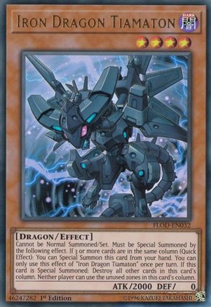 Iron Dragon Tiamaton [FLOD-EN032] Ultra Rare - Yu-Gi-Oh! - Card Brawlers | Quebec | Canada |