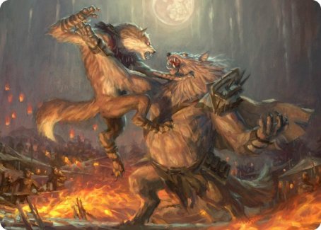 Duel for Dominance Art Card [Innistrad: Midnight Hunt Art Series] - Magic: The Gathering - Card Brawlers | Quebec | Canada |