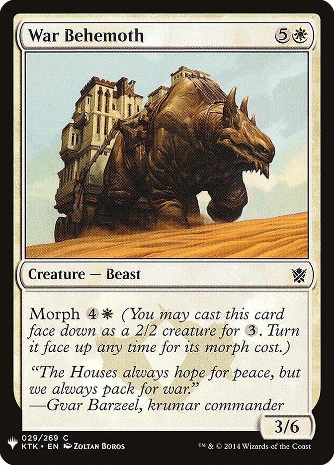 War Behemoth [Mystery Booster] - Magic: The Gathering - Card Brawlers | Quebec | Canada |