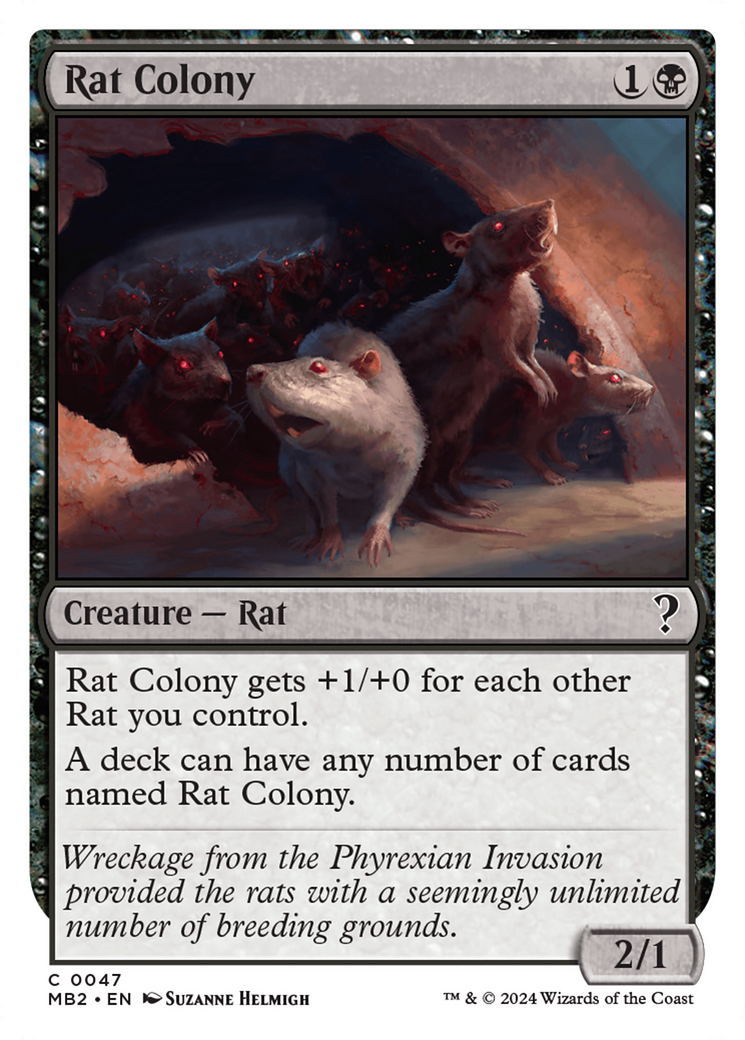 Rat Colony (White Border) [Mystery Booster 2] - Magic: The Gathering - Card Brawlers | Quebec | Canada |