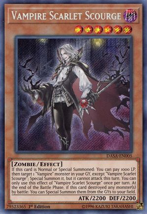 Vampire Scarlet Scourge [DASA-EN005] Secret Rare - Yu-Gi-Oh! - Card Brawlers | Quebec | Canada |