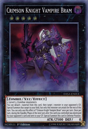 Crimson Knight Vampire Bram [DASA-EN013] Super Rare - Yu-Gi-Oh! - Card Brawlers | Quebec | Canada |