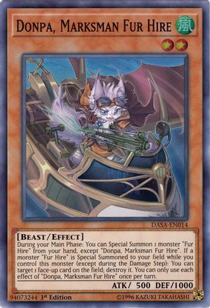 Donpa, Marksman Fur Hire [DASA-EN014] Super Rare - Yu-Gi-Oh! - Card Brawlers | Quebec | Canada |
