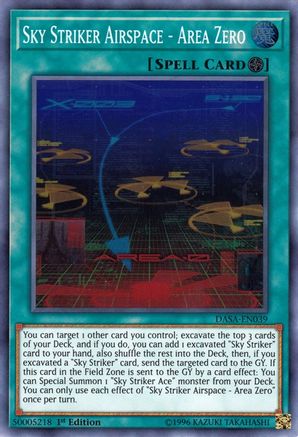 Sky Striker Airspace - Area Zero [DASA-EN039] Super Rare - Yu-Gi-Oh! - Card Brawlers | Quebec | Canada |