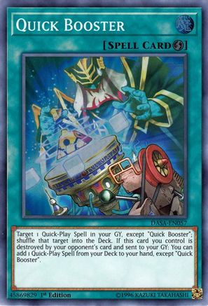 Quick Booster [DASA-EN057] Super Rare - Yu-Gi-Oh! - Card Brawlers | Quebec | Canada |