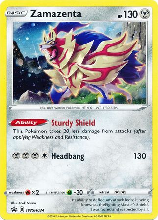 Zamazenta (SWSH034) [Sword & Shield: Black Star Promos] - Pokémon - Card Brawlers | Quebec | Canada |